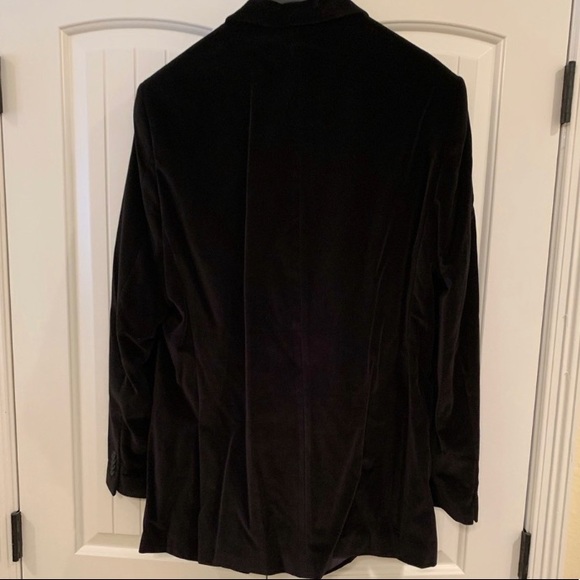 MARC ANTHONY BLACK VELVET JACKET TUXEDO BLAZER SPORT COAT VELOUR HOLIDAY - Picture 8 of 16